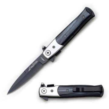 Snake Eye Tactical Stiletto Spring Assist Knife 4" Closed/W Clip